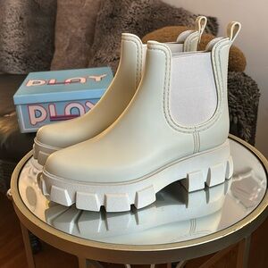 Jeffrey Campbell ankle boots, can serve as rain boots (size 10)